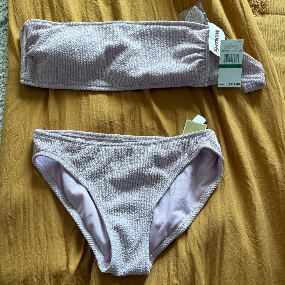 Michael Kors Lilac Textured Swimwear